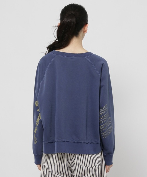 niko and...（ニコアンド）の「スリーブロゴハーフZIPプルオーバー（スウェット・レディース・ライトグレー/ネイビー/セージグリーン・MEDIUM/LARGE）」の21枚目の写真