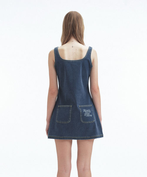 Rest&Recreation(レストアンドレクリエーション)の「DENIM MINI DRESS - BLUE(ワンピース・レディース・その他・SMALL/MEDIUM)」の2枚目の写真