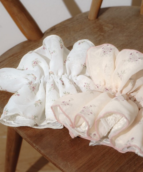 flower（フラワー）の「エアリーレースシュシュ（シュシュ・レディース・ピンク/ホワイト・FREE）」の9枚目の写真