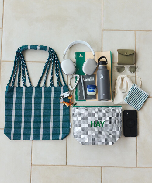 DULTON(ダルトン)の「DULTON/ダルトン HAMMOCK TOTE S ハンモック ストライプ トートバッグ(トートバッグ・メンズ・レッド/グリーン/イエロー/ダークグリーン/サックスブルー/オリーブ・ONE SIZE)」の2枚目の写真