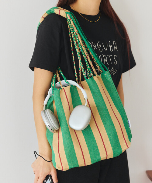 DULTON(ダルトン)の「DULTON/ダルトン HAMMOCK TOTE S ハンモック ストライプ トートバッグ(トートバッグ・メンズ・レッド/グリーン/イエロー/ダークグリーン/サックスブルー/オリーブ・ONE SIZE)」の21枚目の写真