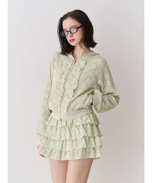 jouetie（ジュエティ）の「レースティアードミニスカート【セットアップ対応】（スカート）」