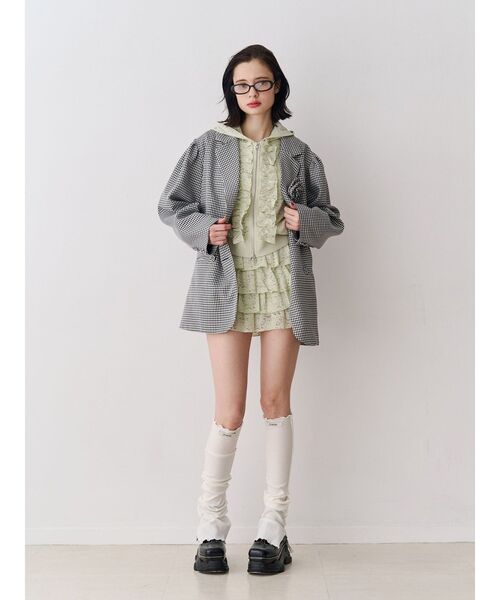 jouetie(ジュエティ)の「レースティアードミニスカート【セットアップ対応】(スカート・レディース・グリーン/ブラック/オフホワイト・MEDIUM)」の18枚目の写真