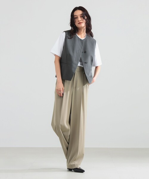 Demi-Luxe BEAMS(デミルクス ビームス)の「【8/6値下げ】オックス 比翼 ミニジレ(ベスト・レディース・チャコールグレー/ベージュ・38/36)」の21枚目の写真