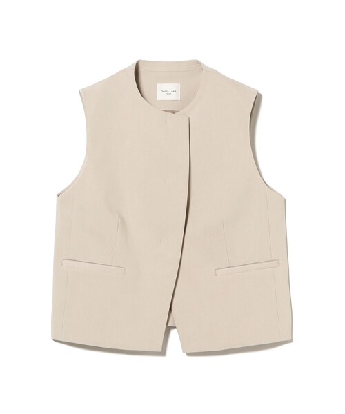 Demi-Luxe BEAMS(デミルクス ビームス)の「【8/6値下げ】オックス 比翼 ミニジレ(ベスト・レディース・チャコールグレー/ベージュ・38/36)」の10枚目の写真