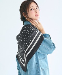 coca（coca）（コカ）の「ドット大判スカーフ（バンダナ/スカーフ）」