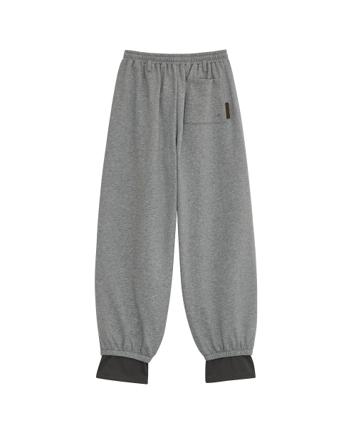 DEFGARMENTS（デフグラメンツ）の「LAYERED SWEAT PANTS [MELANGE]（スウェットパンツ・レディース・その他・SMALL/LARGE）」の3枚目の写真