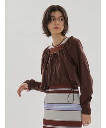 emmi | 【Movique】ギャザーショートフーディー/撥水/UVカット/接触冷感(スウェット)