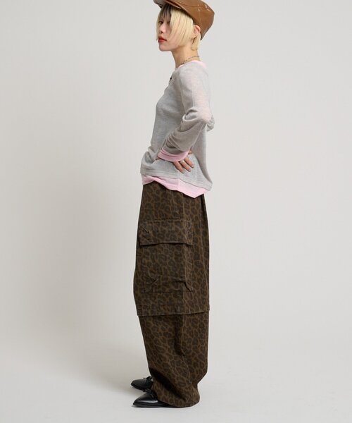 w closet（ダブルクローゼット）の「カラーレイヤードカットソー（Tシャツ/カットソー・レディース・ブラック/ブルー/グレー/イエロー/ホワイト・FREE）」の10枚目の写真