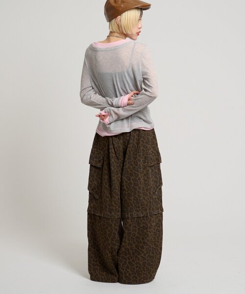 w closet（ダブルクローゼット）の「カラーレイヤードカットソー（Tシャツ/カットソー・レディース・ブラック/ブルー/グレー/イエロー/ホワイト・FREE）」の11枚目の写真