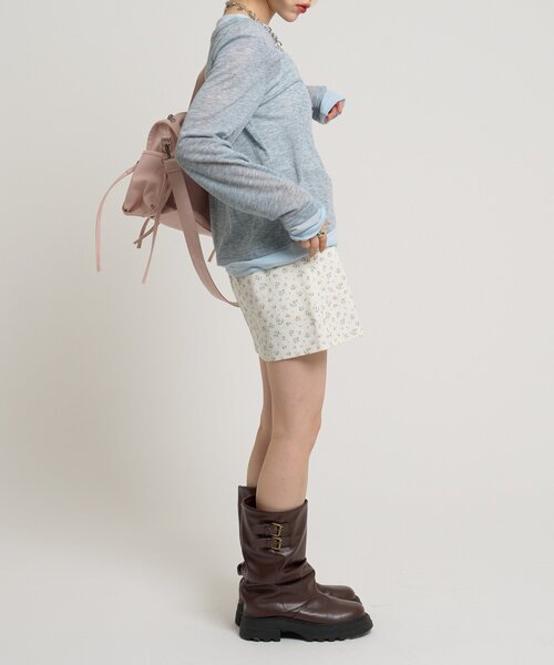 w closet（ダブルクローゼット）の「カラーレイヤードカットソー（Tシャツ/カットソー・レディース・ブラック/ブルー/グレー/イエロー/ホワイト・FREE）」の21枚目の写真