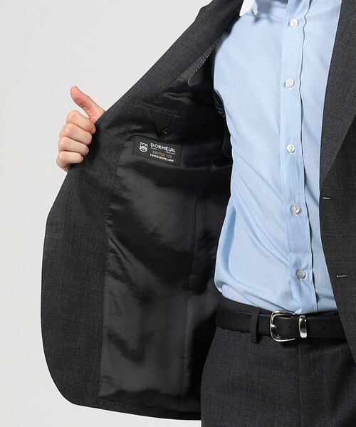 TOMORROWLAND (トゥモローランド)の「ウール シングルブレステッド 2Bスーツ BRITISH TEX DORMEUIL(スーツセット・メンズ・グレー系その他/ダークブラウン/ネイビー・54/48/46/44/50/42/52)」の9枚目の写真