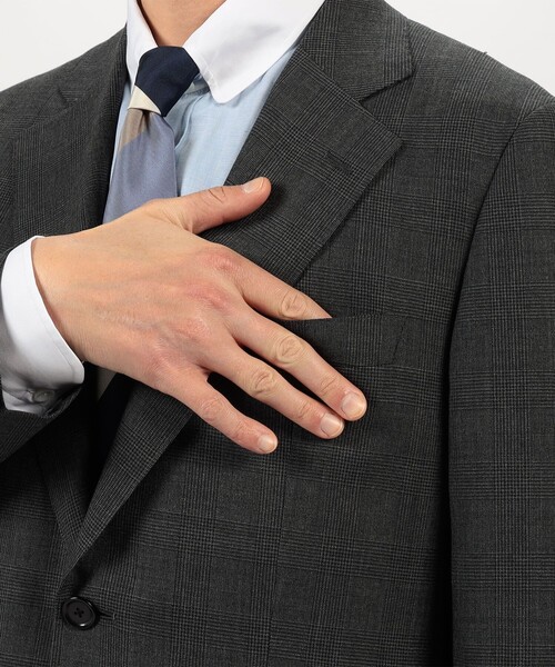 TOMORROWLAND (トゥモローランド)の「ウール シングルブレステッド 2Bスーツ BRITISH TEX DORMEUIL(スーツセット・メンズ・グレー系その他/ダークブラウン/ネイビー・54/48/46/44/50/42/52)」の12枚目の写真