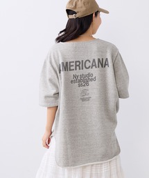 MICA&DEAL（マイカ＆ディール）の「【AMERICANA】別注-バックロゴ裏毛スウェット（Tシャツ/カットソー）」