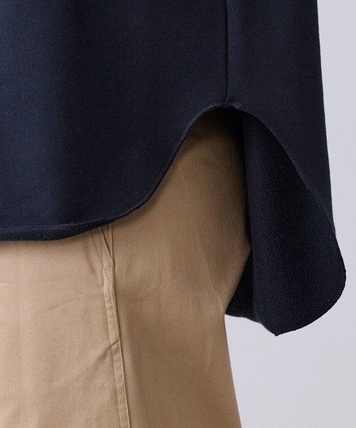 AMERICANA（アメリカーナ）の「【AMERICANA】別注-バックロゴ裏毛スウェット（Tシャツ/カットソー・レディース・ダークネイビー/グレー・FREE）」の8枚目の写真