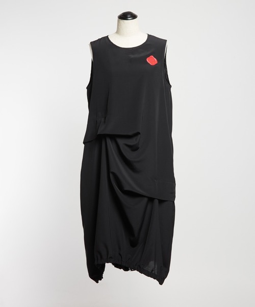 gomme（ゴム）の「シーリングタックワンピース（ワンピース・レディース・ブラック・MEDIUM）」の8枚目の写真