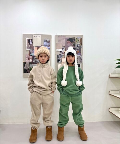 MUSINSA STANDARD KIDS（ムシンサスタンダードキッズ）の「ポーラフリースバリアブルラウンジスウェットパンツ[ダスティベージュ]（スウェットパンツ・レディース・その他・100/130/140/160/150/120/110）」の9枚目の写真