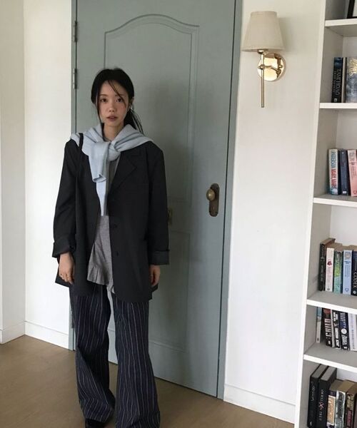 JULIAPEPE(ジュリアペペ)の「Moho Fit Stripe Pants (Navy)(その他パンツ・レディース・その他・FREE)」の5枚目の写真