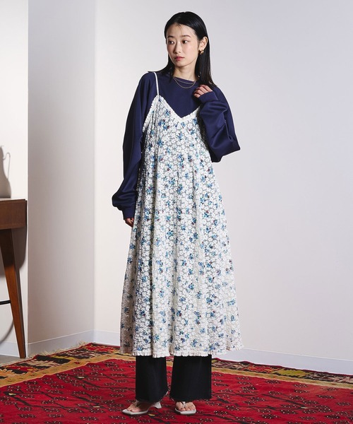ROSE BUD（ローズバッド）の「(CREOLME)FLORAL LACE CAMISOLE DRESS（ワンピース・レディース・オフホワイト・ONE SIZE）」の2枚目の写真