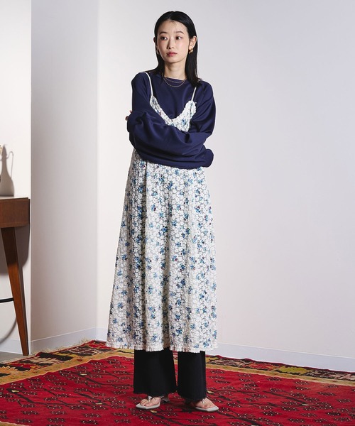 ROSE BUD（ローズバッド）の「(CREOLME)FLORAL LACE CAMISOLE DRESS（ワンピース・レディース・オフホワイト・ONE SIZE）」の4枚目の写真