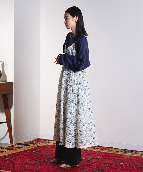 ROSE BUD（ローズバッド）の「(CREOLME)FLORAL LACE CAMISOLE DRESS（ワンピース・レディース・オフホワイト・ONE SIZE）」の5枚目の写真
