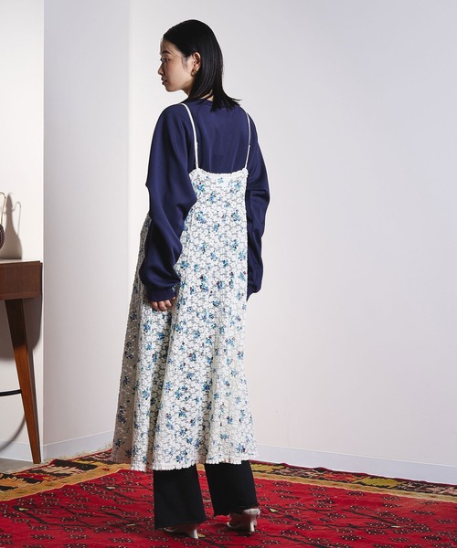 ROSE BUD（ローズバッド）の「(CREOLME)FLORAL LACE CAMISOLE DRESS（ワンピース・レディース・オフホワイト・ONE SIZE）」の6枚目の写真