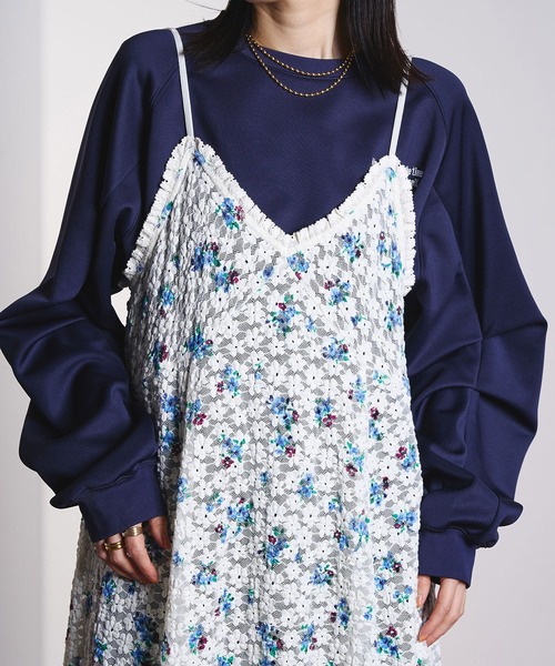 ROSE BUD（ローズバッド）の「(CREOLME)FLORAL LACE CAMISOLE DRESS（ワンピース・レディース・オフホワイト・ONE SIZE）」の8枚目の写真