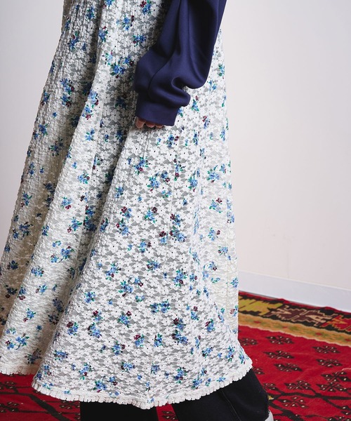 ROSE BUD（ローズバッド）の「(CREOLME)FLORAL LACE CAMISOLE DRESS（ワンピース・レディース・オフホワイト・ONE SIZE）」の9枚目の写真