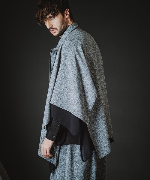 NO ID.（ノーアイディ）の「ms6455-ﾘﾊﾞｰｼﾌﾞﾙZIP-SH ジップシャツ(458006-438S)（その他トップス・メンズ・ミックスグレー/ブラック・ONE SIZE）」の2枚目の写真