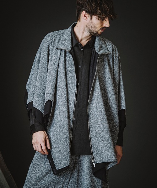 NO ID.（ノーアイディ）の「ms6455-ﾘﾊﾞｰｼﾌﾞﾙZIP-SH ジップシャツ(458006-438S)（その他トップス・メンズ・ミックスグレー/ブラック・ONE SIZE）」の9枚目の写真