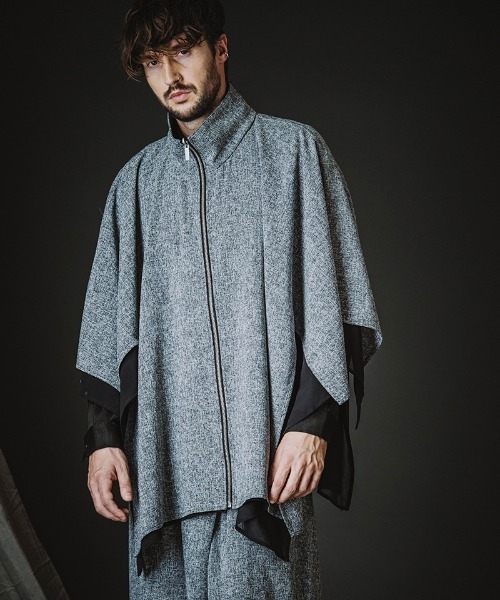 NO ID.（ノーアイディ）の「ms6455-ﾘﾊﾞｰｼﾌﾞﾙZIP-SH ジップシャツ(458006-438S)（その他トップス・メンズ・ミックスグレー/ブラック・ONE SIZE）」の11枚目の写真