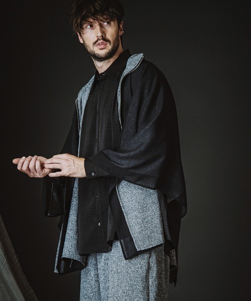 NO ID.（ノーアイディ）の「ms6455-ﾘﾊﾞｰｼﾌﾞﾙZIP-SH ジップシャツ(458006-438S)（その他トップス・メンズ・ミックスグレー/ブラック・ONE SIZE）」の13枚目の写真