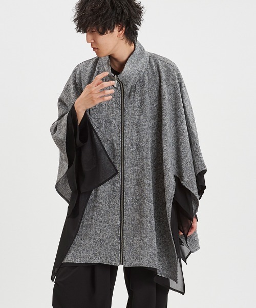 NO ID.（ノーアイディ）の「ms6455-ﾘﾊﾞｰｼﾌﾞﾙZIP-SH ジップシャツ(458006-438S)（その他トップス・メンズ・ミックスグレー/ブラック・ONE SIZE）」の18枚目の写真