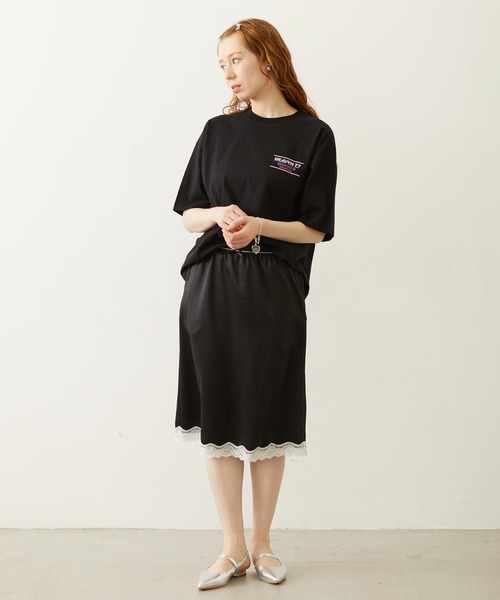 MILKFED.(ミルクフェド)の「HEAVEN27 TOUR WIDE S/S TEE(Tシャツ/カットソー・レディース・ブラック/イエロー/ホワイト・M/L)」の7枚目の写真