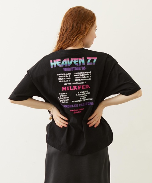 MILKFED.(ミルクフェド)の「HEAVEN27 TOUR WIDE S/S TEE(Tシャツ/カットソー・レディース・ブラック/イエロー/ホワイト・M/L)」の4枚目の写真