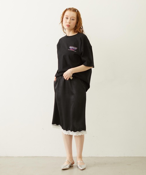 MILKFED.(ミルクフェド)の「HEAVEN27 TOUR WIDE S/S TEE(Tシャツ/カットソー・レディース・ブラック/イエロー/ホワイト・M/L)」の8枚目の写真