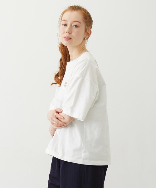 MILKFED.(ミルクフェド)の「HEAVEN27 TOUR WIDE S/S TEE(Tシャツ/カットソー・レディース・ブラック/イエロー/ホワイト・M/L)」の10枚目の写真