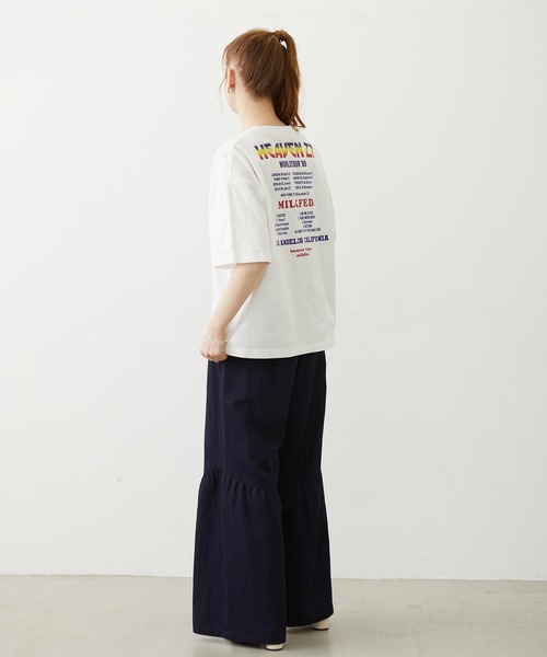 MILKFED.(ミルクフェド)の「HEAVEN27 TOUR WIDE S/S TEE(Tシャツ/カットソー・レディース・ブラック/イエロー/ホワイト・M/L)」の12枚目の写真