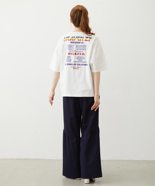 MILKFED.(ミルクフェド)の「HEAVEN27 TOUR WIDE S/S TEE(Tシャツ/カットソー・レディース・ブラック/イエロー/ホワイト・M/L)」の13枚目の写真