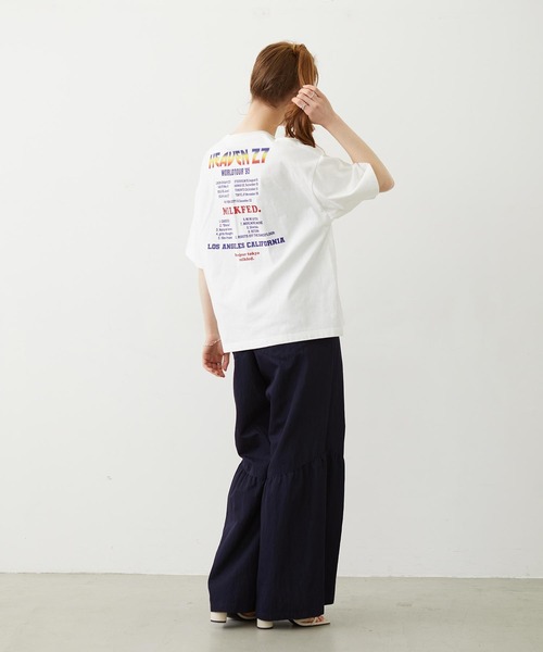 MILKFED.(ミルクフェド)の「HEAVEN27 TOUR WIDE S/S TEE(Tシャツ/カットソー・レディース・ブラック/イエロー/ホワイト・M/L)」の14枚目の写真
