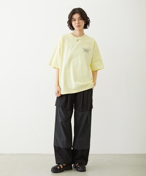 MILKFED.(ミルクフェド)の「HEAVEN27 TOUR WIDE S/S TEE(Tシャツ/カットソー・レディース・ブラック/イエロー/ホワイト・M/L)」の19枚目の写真