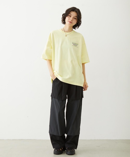 MILKFED.(ミルクフェド)の「HEAVEN27 TOUR WIDE S/S TEE(Tシャツ/カットソー・レディース・ブラック/イエロー/ホワイト・M/L)」の21枚目の写真