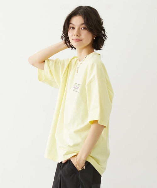 MILKFED.(ミルクフェド)の「HEAVEN27 TOUR WIDE S/S TEE(Tシャツ/カットソー・レディース・ブラック/イエロー/ホワイト・M/L)」の16枚目の写真