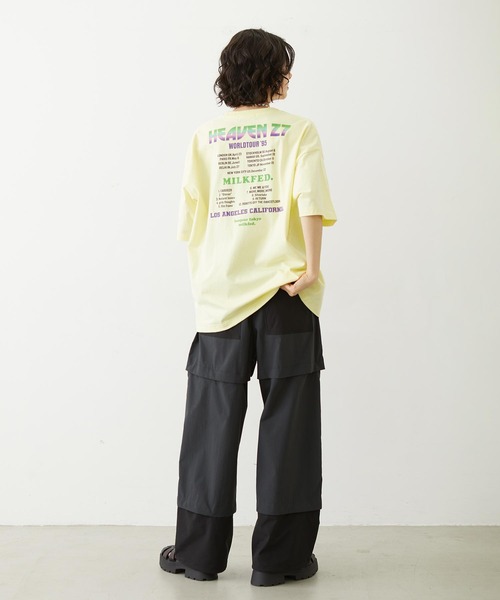 MILKFED.(ミルクフェド)の「HEAVEN27 TOUR WIDE S/S TEE(Tシャツ/カットソー・レディース・ブラック/イエロー/ホワイト・M/L)」の22枚目の写真
