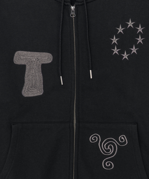 THECOLDESTMOMENT(ザコールデストモーメント)の「TCM snail hooded zip-up (black)(パーカー・レディース・その他・SMALL/MEDIUM/LARGE)」の4枚目の写真