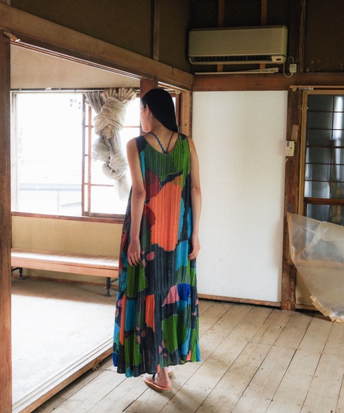 PAMM(パム)の「紙絵花のプリーツワンピース(ワンピース・レディース・その他・フリー)」の7枚目の写真