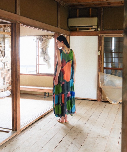 PAMM(パム)の「紙絵花のプリーツワンピース(ワンピース・レディース・その他・フリー)」の8枚目の写真