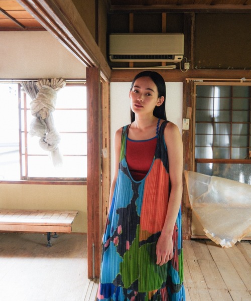 PAMM(パム)の「紙絵花のプリーツワンピース(ワンピース・レディース・その他・フリー)」の13枚目の写真