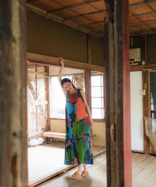 PAMM(パム)の「紙絵花のプリーツワンピース(ワンピース・レディース・その他・フリー)」の14枚目の写真