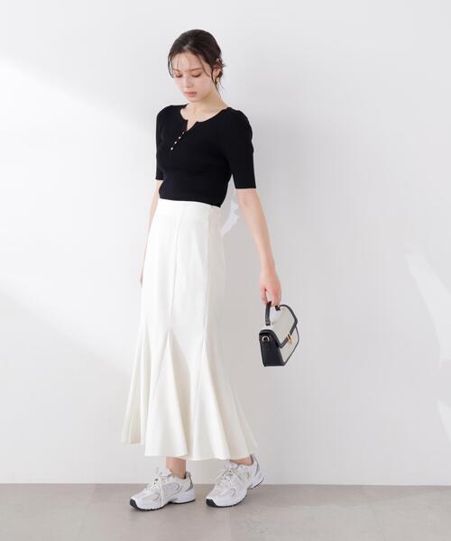 PROPORTION BODY DRESSING(プロポーションボディドレッシング)の「ヘンリーネックニット / 1216170414(ニット/セーター・レディース・ホワイト系その他/レッド/ブラック/グレー・SMALL/MEDIUM)」の11枚目の写真